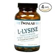 Twinlab L-Lysine 500mg, 100 Capsules (Pack of 4)