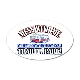 38.5x24.5O Wall Vinyl Sticker Mess With Me You Mess With the Whole Trailer Park