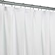 White Vinyl Shower Curtain Liner