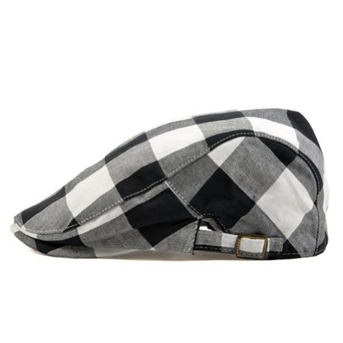LOCOMO Checker Check Plaid Tartan Newsboy Beret Cap Hat FFH032