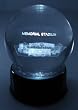 Nebraska U Stadium Etched In Crystal, Base Musical And Lit. School'S Fight Song Plays.