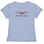 ^ U.S. Virgin Islands - Gothic heart with wings Countries Womens T-Shirt (Silver Gray, Size Large)