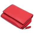 1642 Soft Nappa Leather - Flap Over Purse with Zip Round Coin Section, Credit Card Slots, Note Sec (1004 17)'