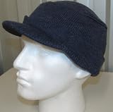 Beechfield jeep peaked army style beanie Heather Navy Blue