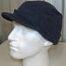 DMTS JEEP PEAK BEANIE CAP, ARMY STYLE HAT WITH VISOR, HEAVY GAUGE QUALITY Heather Navy Blue