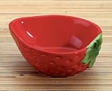 Strawberry Ceramic Dip Bowl Set Of 2 by Home Gourmet
