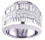 4Ct. 14K. White Gold Invisible Diamond Anniversary Ring