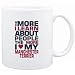 Mug White " THE MORE I LEARN ABOUT PEOPLE THE MORE I LOVE MY Manchester Terrier " Dogs