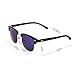 CHB Men's Women's Vintage Inspired Fashion Blue HD Mirrored Wayfarer Lens Street Polarized Sunglasses UV400 with Case