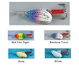 Mepps Aglia Spinners - Undressed Size: 4 (1/3 oz.); Color: Hot Fire Tiger (HFT)