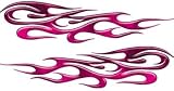 Full Color Tribal Reflective Fire Pink Flame Decals