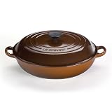 Le Creuset Enameled Cast-Iron 3-1/2-Quart Buffet Casserole, Chestnut