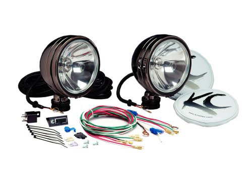 KC HiLiTES 250 Daylighter Titanium Finish 130-Watt Ice Blue Halogen Long Range Light System