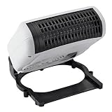 Ceramic Heater Fan, 750/1500 Watt Heat and Fan-Only Settings, Black, EA CEB21124