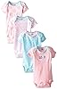 Gerber Baby Girls' 4 Pack Variety Onesies Mommy Loves Me