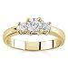 18k Yellow Gold Three-Stone Diamond Ring (G/VS2, 1/2 ct. tw.)