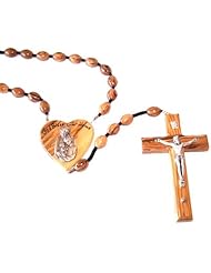 Olive Wood Wall Rosary with Certificate and Gift Box
