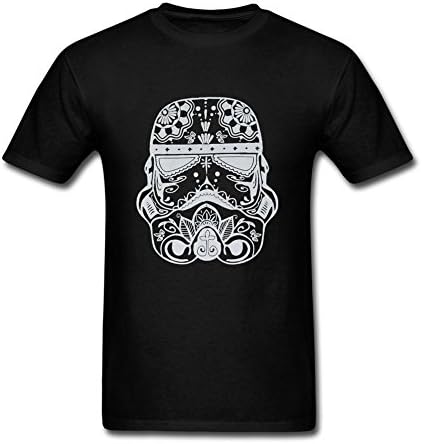 Hohon Designer Star Wars Ornate Stormtrooper Tshirt for Men Black XXXL