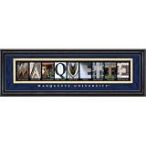Marquette Golden Eagles Letter Art