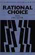 Rational Choice (Readings in Social & Political Theory)