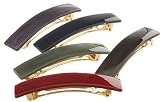 France Luxe Classic Rectangle Barrette - Organdy