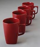 Aroma Red Mugs - Set of 4 By Aida