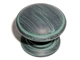 Knob 1 1/4 in Dark Verdigris