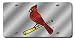 St. Louis Cardinals License Plate Cover (Silver)