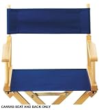 Traditional-style Seat & Back Canvas Navy