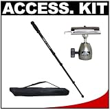 compact-monopod Tiffen VISTA Trailblazer 21-68 Monopod with Medium Ball Head with Stroboframe Quick Release Kit