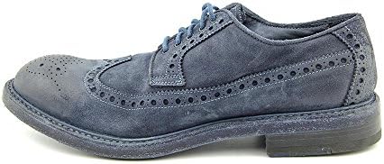 Antonio Maurizi 101652 Mens Size 9 Blue Suede Oxfords Shoes EU 42