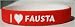 I Love Fausta Custom Wristband