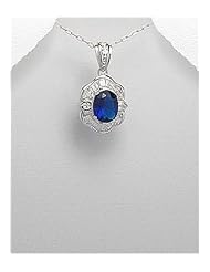 CZ Pendant Necklace In 92.5 Sterling Silver