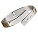 Hortense B. Hewitt Wedding Accessories Silver Hinged Bracelet With Rhinestones 