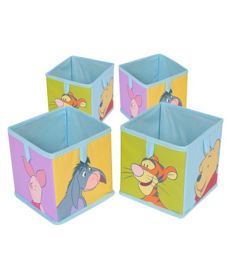Childrens Toyshop  Toys : Winnie The Pooh 16Cm Storage Box Set X 4