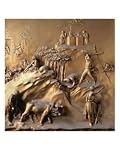 The Story of Cain and Abel: the Sacrifice, the Murder of Abel and God Banishing Cain Art Giclee Poster Print by Lorenzo Ghiberti, 18x24