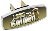 Heininger  4236 HitchMate Premier Series Hitch Cap Love My Golden