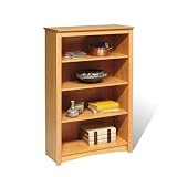 48 H Maple Sonoma Four Shelf Bookcase Finish: Maple