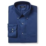 Izod Cotton Twill Solid Dress Shirt - Buttondown Collar