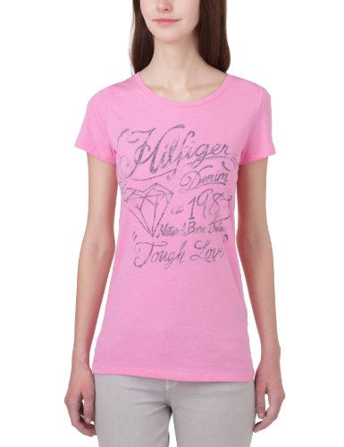 Hilfiger Denim Damen Lala cn tee s/s 1657609757, Gr. XS (CHATEAU ROSE 652) Preisvergleich