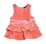 Gorgeous Coral Velour Jumper Dress