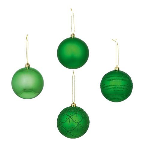 12x Weihnachtskugeln grün Ø = ca. 8cm
