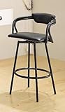 Black Bar Stool - 29H (Sold As a Pair) by Coaster Furniture