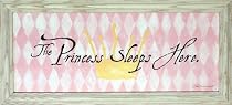 Princess Sleeps Here Girls Room Decor Art Framed Print