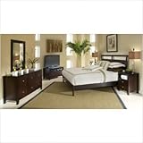 Dominique Bedroom Set in Cappuccino Size: King