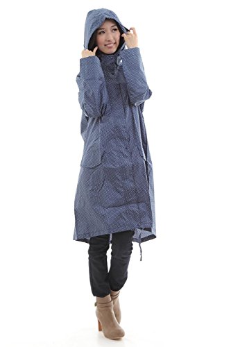 【CHALT】 チャルト レインコート (テフロン加工 軽量 撥水 防水 防風 フード付き 収納ポケット付き) レインウェア カラー全6色 フリーサイズ レディース