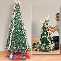 Collapsible Decorated Pre-Lit Christmas Tree 6 Feet