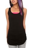 Teenage Runaway Black Pyramid Stud Ruched Side Tank Top