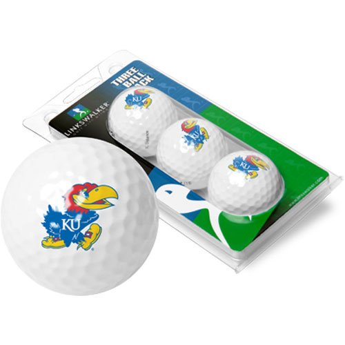 Kansas Jayhawks Ncaa 3 Golf Ball Sleeve Pack
