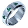 Irish Clover Spinner Ring luck of the irish clover clover ring irish green